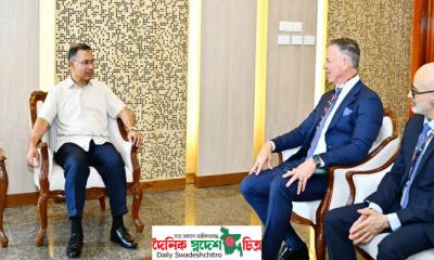 প্রধানমন্ত্রীর সঙ্গে ভিসার এশিয়া প্যাসিফিক অঞ্চলের প্রেসিডেন্টের সৌজন্য সাক্ষাৎ