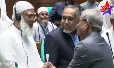 বিরোধী দলের এমপিদের সঙ্গে মির্জা ফখরুলের শুভেচ্ছা বিনিময়