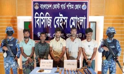 বাগেরহাটে কুখ্যাত ‘সুমন বাহিনী’র ৫ সদস্য আটক