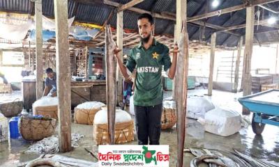 পাথরঘাটায় ধরা পড়লো বিপন্ন প্রজাতির কালো বাইন, বিক্রি হলো আড়াই লাখ টাকায়