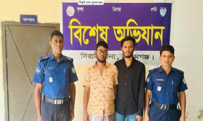 দিরাইয়ে চেয়ারম্যান আত্মহত্যা মামলার প্রধান আসামি হবু ছেলেসহ গ্রেফতার