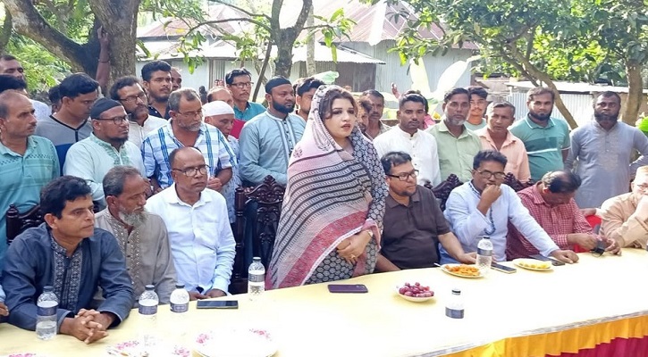 বিএনপি নেতার বাড়িতে শামা ওবায়েদ